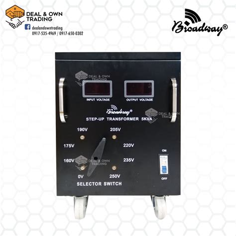 5 kva transformer price|Broadway 5KVA 5000W Variable Step Up Transformer .